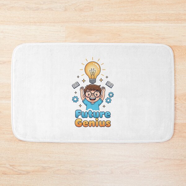 Item preview, Future Genius Boy Lightbulb Idea Cartoon designed and sold by Popettte.