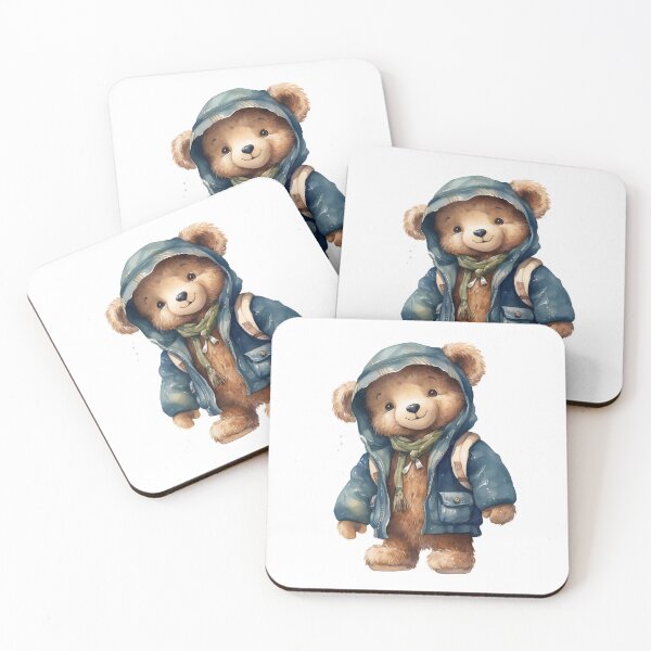 Item preview, Oso de peluche de otoño con chaqueta y capucha designed and sold by JonysCreativeDesigns.