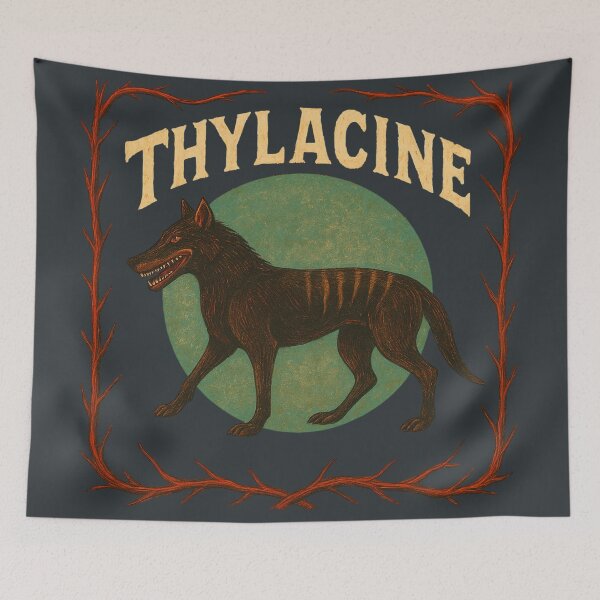 Item preview, Thylacine (Tasmanian tiger/wolf) designed and sold by Jani-art-world.