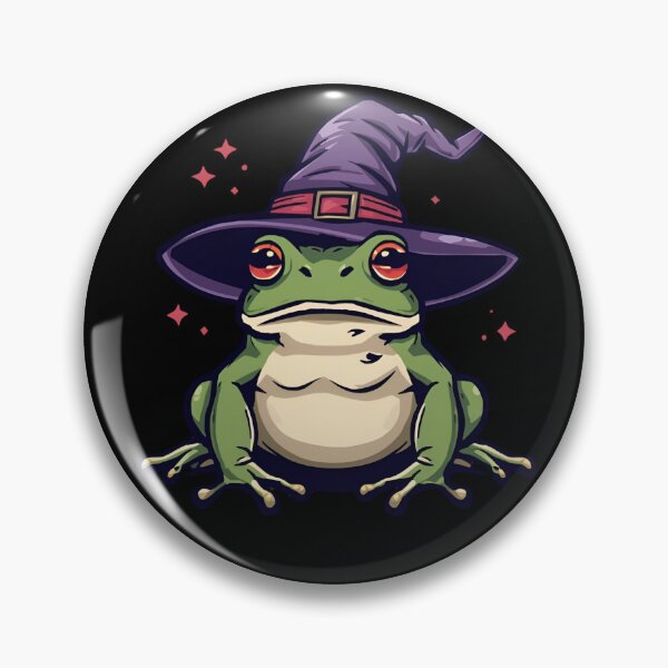 Item preview, Halloween Witch Frog designed and sold by PatronesKawai.
