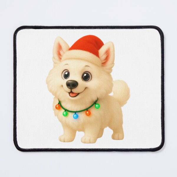 Artikelvorschau, Weihnachten American Eskimo entworfen und verkauft von Sillytoe.
