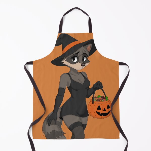 Item preview, Cute Halloween Raccoon Witch, Kawaii Furry Art Print, Cozy Trick-or-Treat Artwork designed and sold by ToritheGoblin.