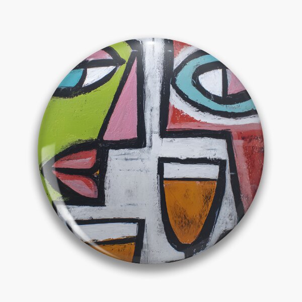 Item preview, Abstract Cubist Faces with Bold Geometric Forms Creating a Vibrant and Engaging Contemporary Artwork designed and sold by OlfactoART Studio.