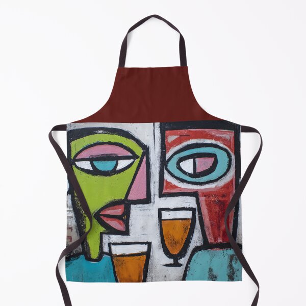 Item preview, Abstract Cubist Faces with Bold Geometric Forms Creating a Vibrant and Engaging Contemporary Artwork designed and sold by OlfactoART Studio.