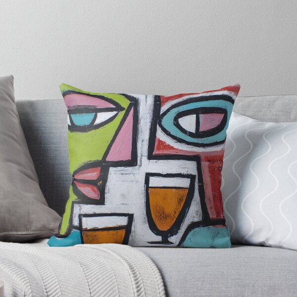 Item preview, Abstract Cubist Faces with Bold Geometric Forms Creating a Vibrant and Engaging Contemporary Artwork designed and sold by OlfactoART Studio.