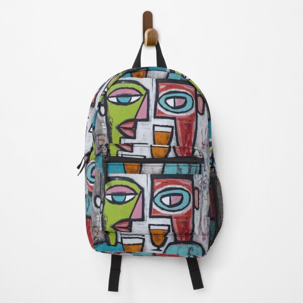 Item preview, Abstract Cubist Faces with Bold Geometric Forms Creating a Vibrant and Engaging Contemporary Artwork designed and sold by OlfactoART Studio.