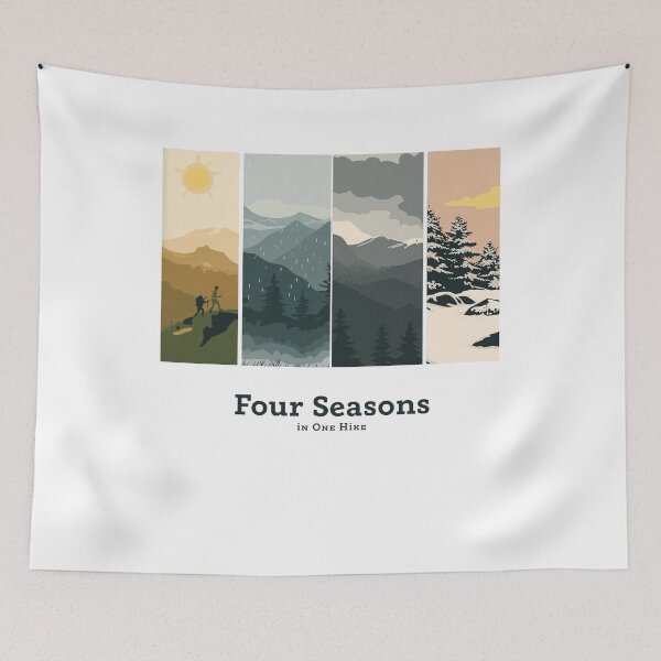 Item preview, Scotland Four Seasons Weather | Highland Hiking Humour designed and sold by Loom on the Loch.