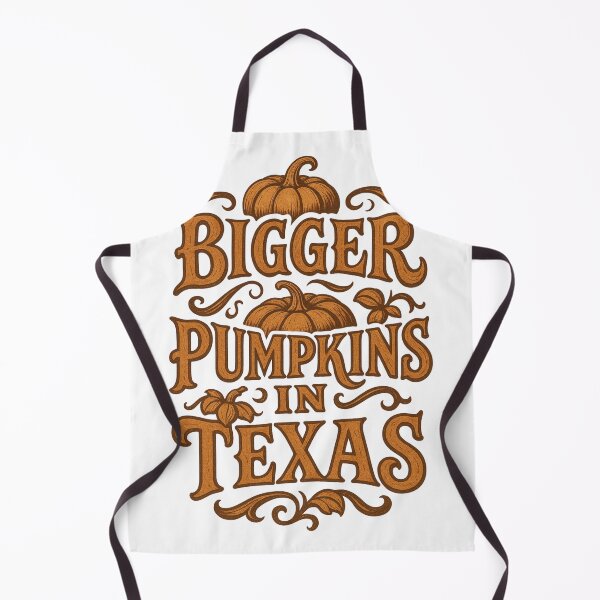 Item preview, Bigger Pumpkins in Texas - Funny Cowboy Font Fall Saying with Playful Twist designed and sold by GeniePixel.