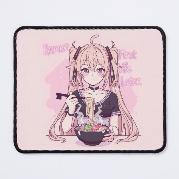 Item preview, Ramen First, Life Later | Funny Anime & Food logo designed and sold by EdgeOfSanityDesigns.