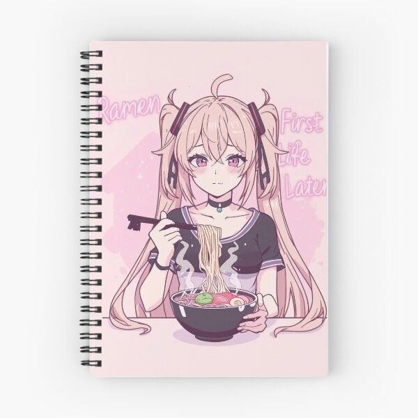 Item preview, Ramen First, Life Later | Funny Anime & Food logo designed and sold by EdgeOfSanityDesigns.