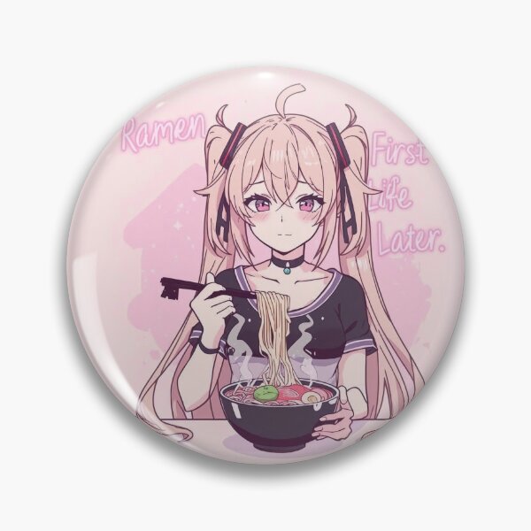 Item preview, Ramen First, Life Later | Funny Anime & Food logo designed and sold by EdgeOfSanityDesigns.