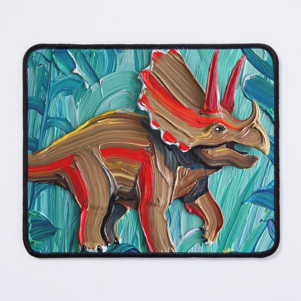 Item preview, Cool Abstract Triceratops Dinosaur painting artwork designed and sold by Vintage Designs +.