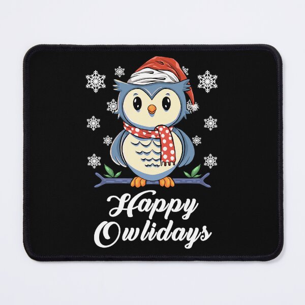 Item preview, Happy Owlidays - Cute Kawaii Owl Santa Chritmas designed and sold by Dmetalx Art Apparel.