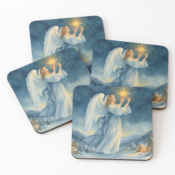 Item preview, Christmas angel with luminous star designed and sold by StormArte.