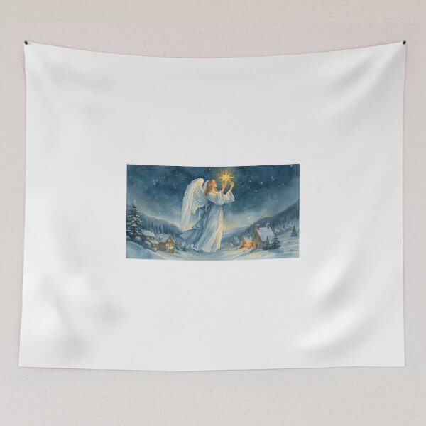 Item preview, Christmas angel with luminous star designed and sold by StormArte.