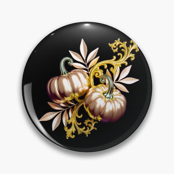 Item preview, Vintage Pumpkins with Ornate Gold Design designed and sold by Exodoi.