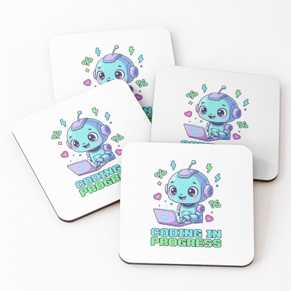 Item preview, Cute Robot Coding In Progress Gamer designed and sold by Popettte.