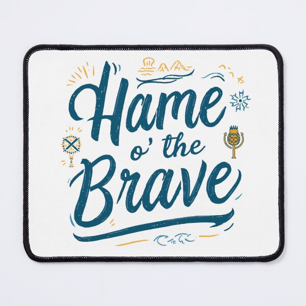 Item preview, Scotland Hame o' the Brave | Scottish Patriotic Symbols designed and sold by Loom on the Loch.