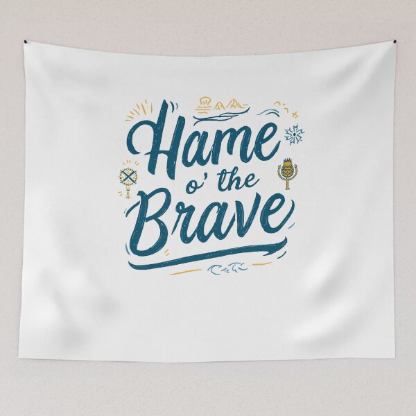 Item preview, Scotland Hame o' the Brave | Scottish Patriotic Symbols  designed and sold by Loom on the Loch.