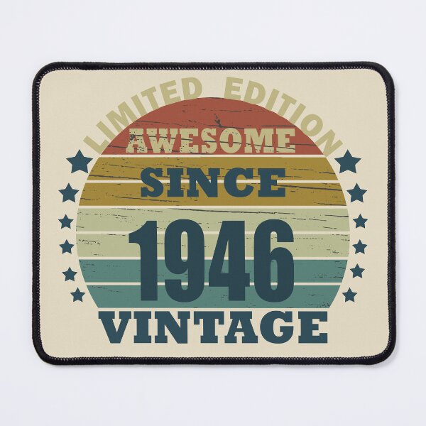 Item preview, Born in 1946 vintage funny 80th birthday designed and sold by Alexaltay.
