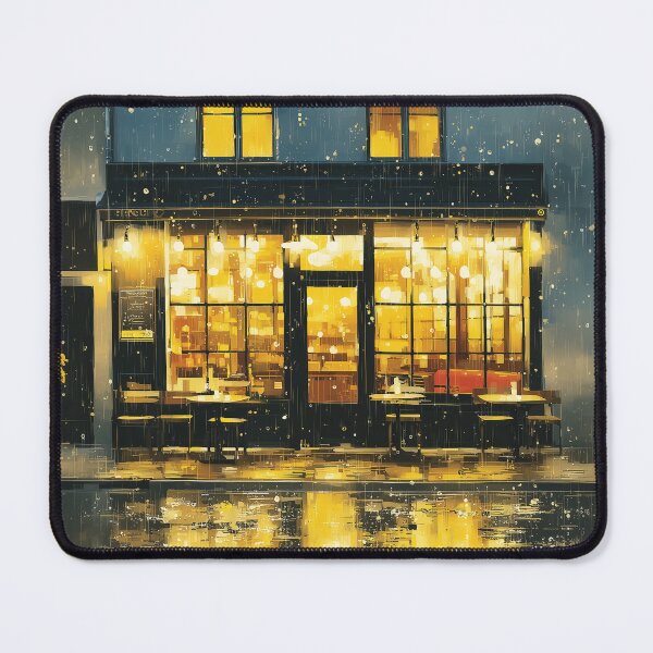 Item preview, Golden Rainy Evening Café designed and sold by Dusk Atelier.