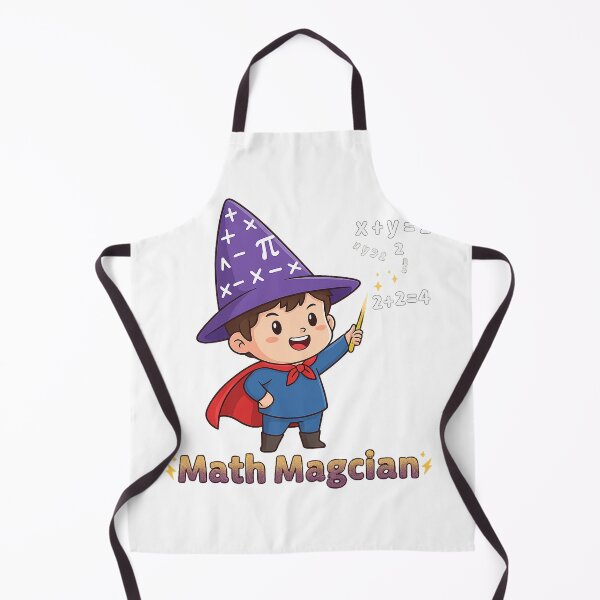 Item preview, Cute Math Magician Boy Wizard Cartoon designed and sold by Popettte.