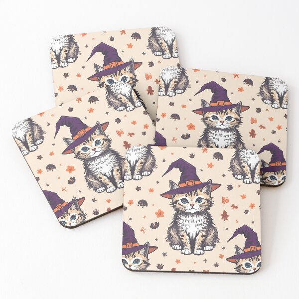 Item preview, Halloween Witch Kitten designed and sold by PatronesKawai.