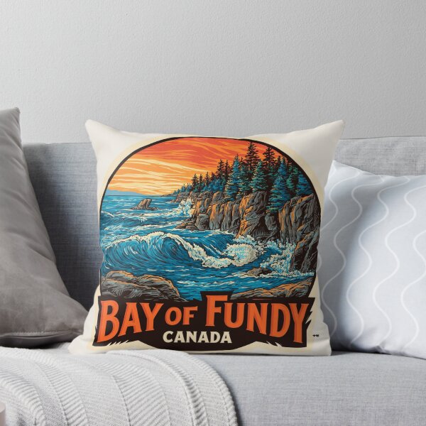 Item preview, Bay of Fundy Canada Vintage Travel Sticker Retro Coastal Tides & Cliffs of Cairngorms National Park Scotland Vintage Travel Sticker Retro Mountains & Deer designed and sold by Blurbean.