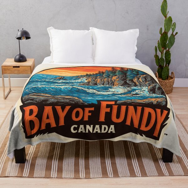 Item preview, Bay of Fundy Canada Vintage Travel Sticker Retro Coastal Tides & Cliffs of Cairngorms National Park Scotland Vintage Travel Sticker Retro Mountains & Deer designed and sold by Blurbean.