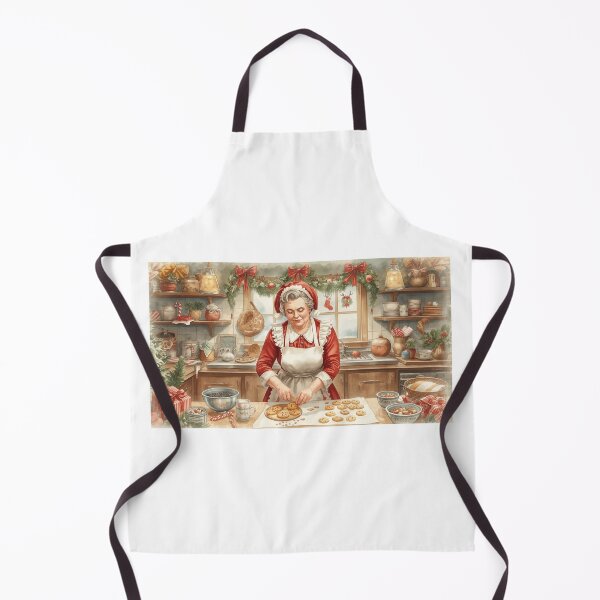 Item preview, Mrs. Claus baking Christmas cookies designed and sold by StormArte.