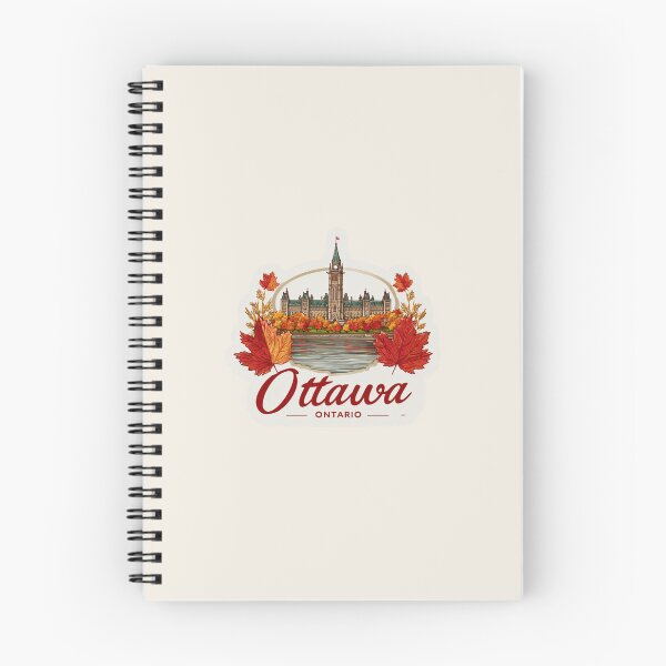 Item preview, Ottawa Ontario Canada Vintage Travel Sticker Retro Parliament Hill & Autumn Leaves designed and sold by Blurbean.
