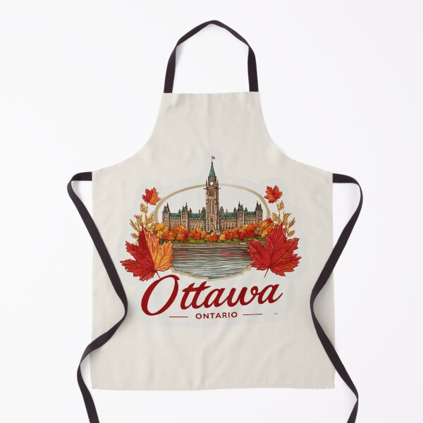 Item preview, Ottawa Ontario Canada Vintage Travel Sticker Retro Parliament Hill & Autumn Leaves designed and sold by Blurbean.