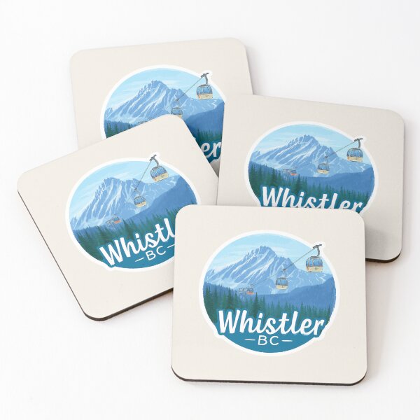 Item preview, Whistler BC Canada Vintage Travel Sticker Retro Mountains & Gondola designed and sold by Blurbean.
