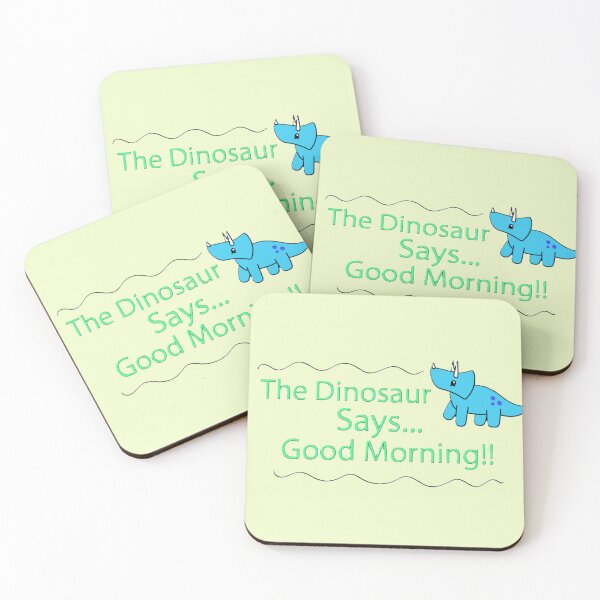 Item preview, The Dinosaur says Good Morning designed and sold by Lydia Conder.