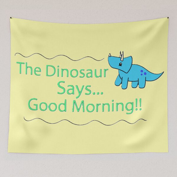 Item preview, The Dinosaur says Good Morning designed and sold by Lydia Conder.
