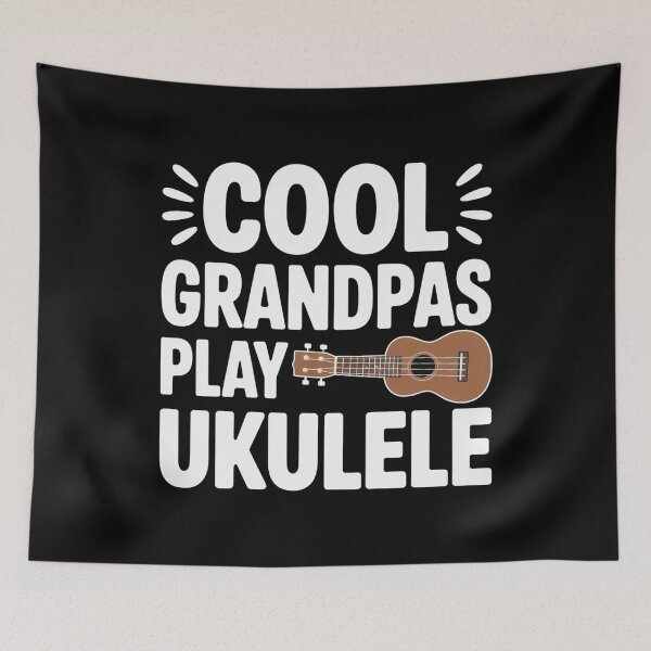 Item preview, cool grandpa play ukelele designed and sold by DOPANDA ..