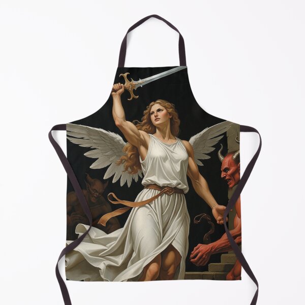 Item preview, f Avenging Angel from Heaven painting classical artwork designed and sold by Vintage Designs +.