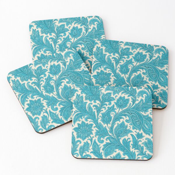 Item preview, Turquoise Floral Paisley Pattern – Elegant Seamless Vintage Design designed and sold by Gold Turtle  Lina.