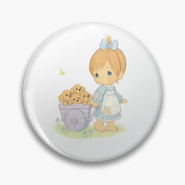 Item preview, Precious moments little girl pulling wagon of puppies designed and sold by Laurenricci21.