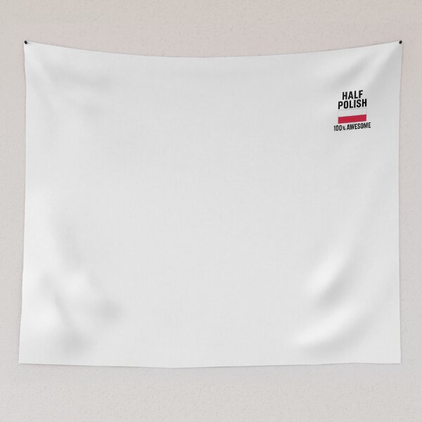 Item preview, Half Polish 100% Awesome - Polish Heritage Pride Gift - Black designed and sold by AmberWit.