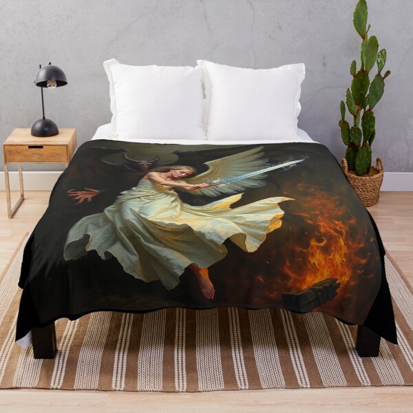 Item preview, Avenging Angel from Heaven painting classical artwork designed and sold by Vintage Designs +.