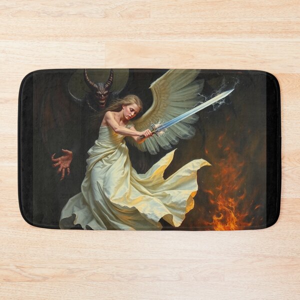 Item preview, Avenging Angel from Heaven painting classical artwork designed and sold by Vintage Designs +.
