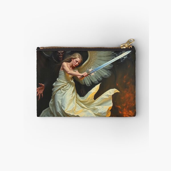 Item preview, Avenging Angel from Heaven painting classical artwork designed and sold by Vintage Designs +.