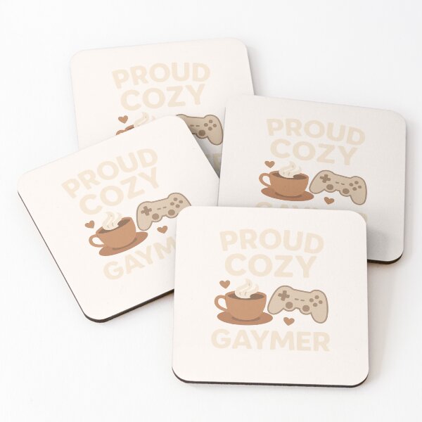 Item preview, Proud Cozy Gaymer LGBTQ+ Gamer Pride Coffee Lover designed and sold by StrictlyPride.