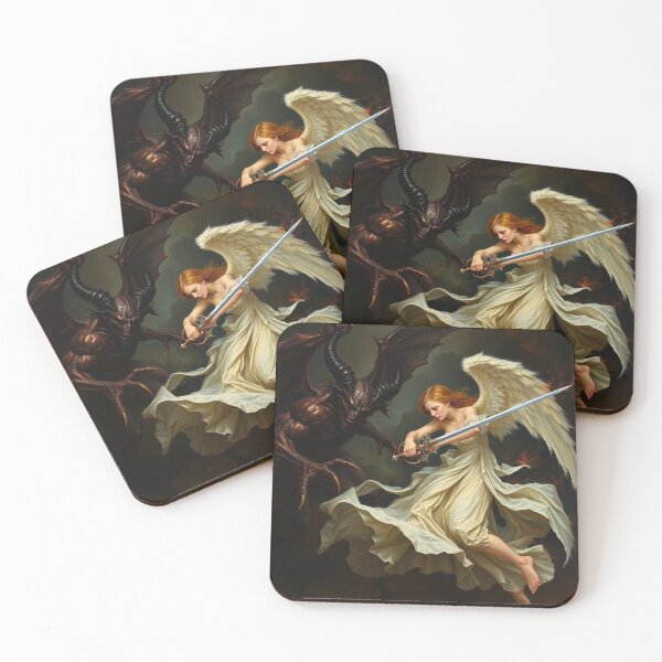 Item preview,  Avenging Angel from Heaven painting classical artwork designed and sold by Vintage Designs +.