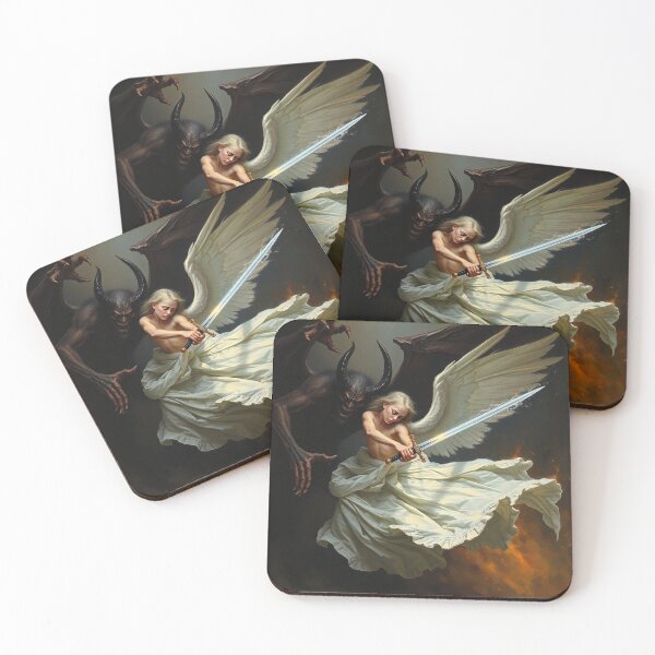 Item preview,  Avenging Angel from Heaven painting classical artwork designed and sold by Vintage Designs +.