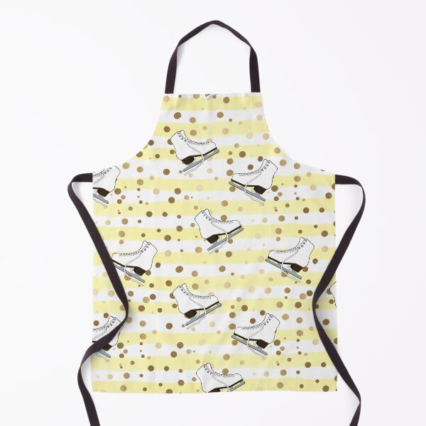 Item preview, Figure Skates with Yellow Stripes and Gold Dots designed and sold by Purposely Designed.