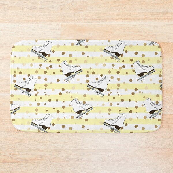Item preview, Figure Skates with Yellow Stripes and Gold Dots designed and sold by PD-Skating.