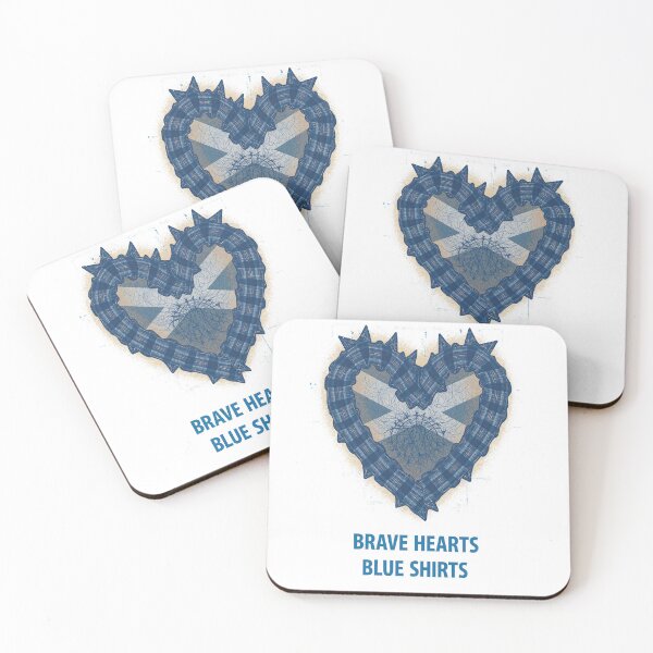 Item preview, Scotland Brave Hearts Blue Shirts | Scottish Saltire Tartan | Football Inspired Design designed and sold by Loom on the Loch.