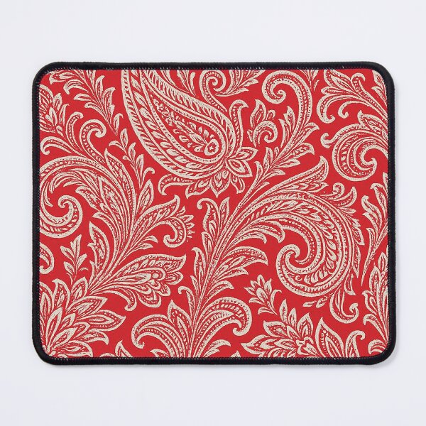 Item preview, Red Paisley Damask Pattern – Ornate Vintage Floral Seamless Background designed and sold by Gold Turtle Lina.